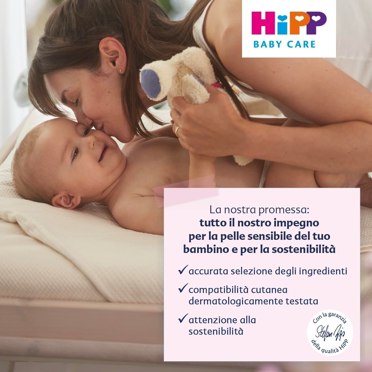 HiPP Baby Care Shampoo mit Spülung für Kinder, entwirrt das Haar und schützt die Kopfhaut, für empfindliche Haut, mit natürlichem Bio-Mandelextrakt, 1 x 200 ml Kinder - Bade- und Hautpflege Naty Shop