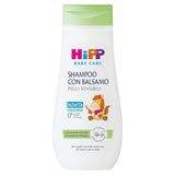 HiPP Baby Care Shampoo mit Spülung für Kinder, entwirrt das Haar und schützt die Kopfhaut, für empfindliche Haut, mit natürlichem Bio-Mandelextrakt, 1 x 200 ml Kinder - Bade- und Hautpflege Naty Shop Standardtitel