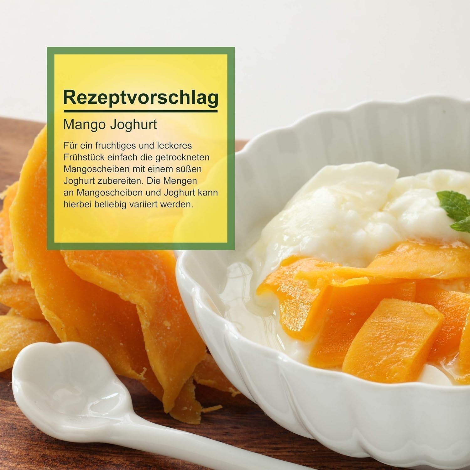 Howa getrocknete Mango – Trockenfrüchte in Bio-Qualität, naturbelassen und ungeschwefelt – ideal zum Kochen, Backen oder als gesunder Snack – Mangoscheiben – zuckerfrei – 1000 g Naty Shop dehydrierte Produkte