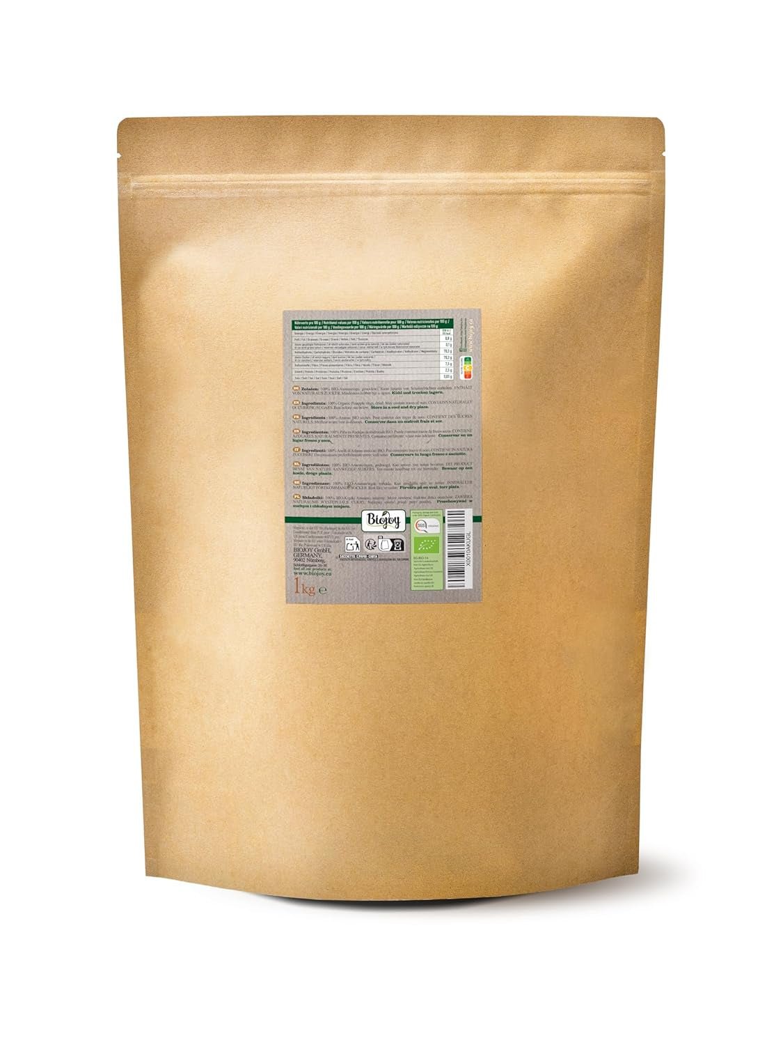 Biojoy BIO Ananasringe, getrocknet (1 kg), ungeschwefelt Naty Shop dehydrierte Produkte