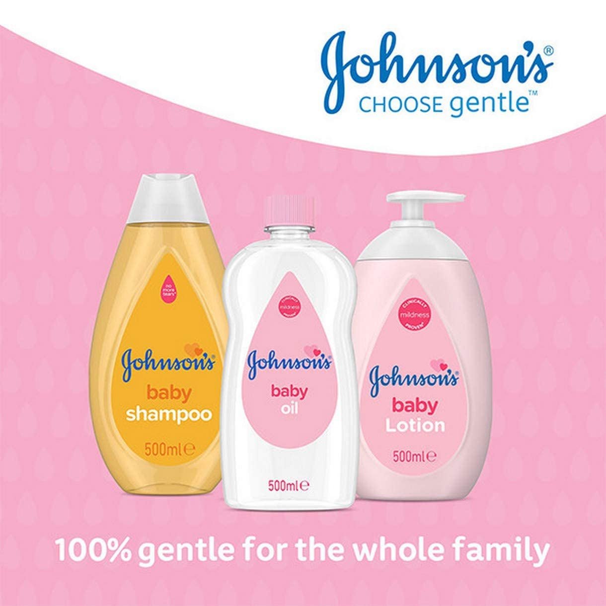 Johnsons JOHNSON'S – Babyöl, (1 x 500 ml) Kinder – Bade- und Hautpflege Naty Shop