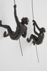 JOTEX Feminine Climbers Dekofiguren, 2er Pack, rostbraun Statuetten und Skulpturen Naty Shop
