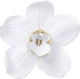 Kare Design Wanddekoration Orchidee, weiß, XL, Wanddekoration, Orchideenblüten-Optik, handgefertigt, 25x24x7 cm (H/B/T) Statuetten und Skulpturen Naty Shop Weiß 51L x 2B cm