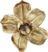 Kare Design Wanddekoration Orchidee, weiß, XL, Wanddekoration, Orchideenblüten-Optik, handgefertigt, 25x24x7 cm (H/B/T) Statuetten und Skulpturen Naty Shop Gold 40L X 3B Cm