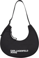KARL LAGERFELD JEANS Essential Nylon Moon Bag für Damen Taschen Damen Naty Shop Schwarz