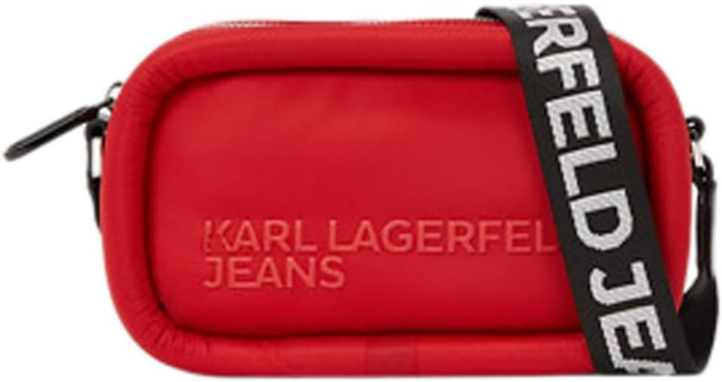 KARL LAGERFELD JEANS Puffy Camera Bag Umhängetaschen Damen Naty Shop Pompeian Red