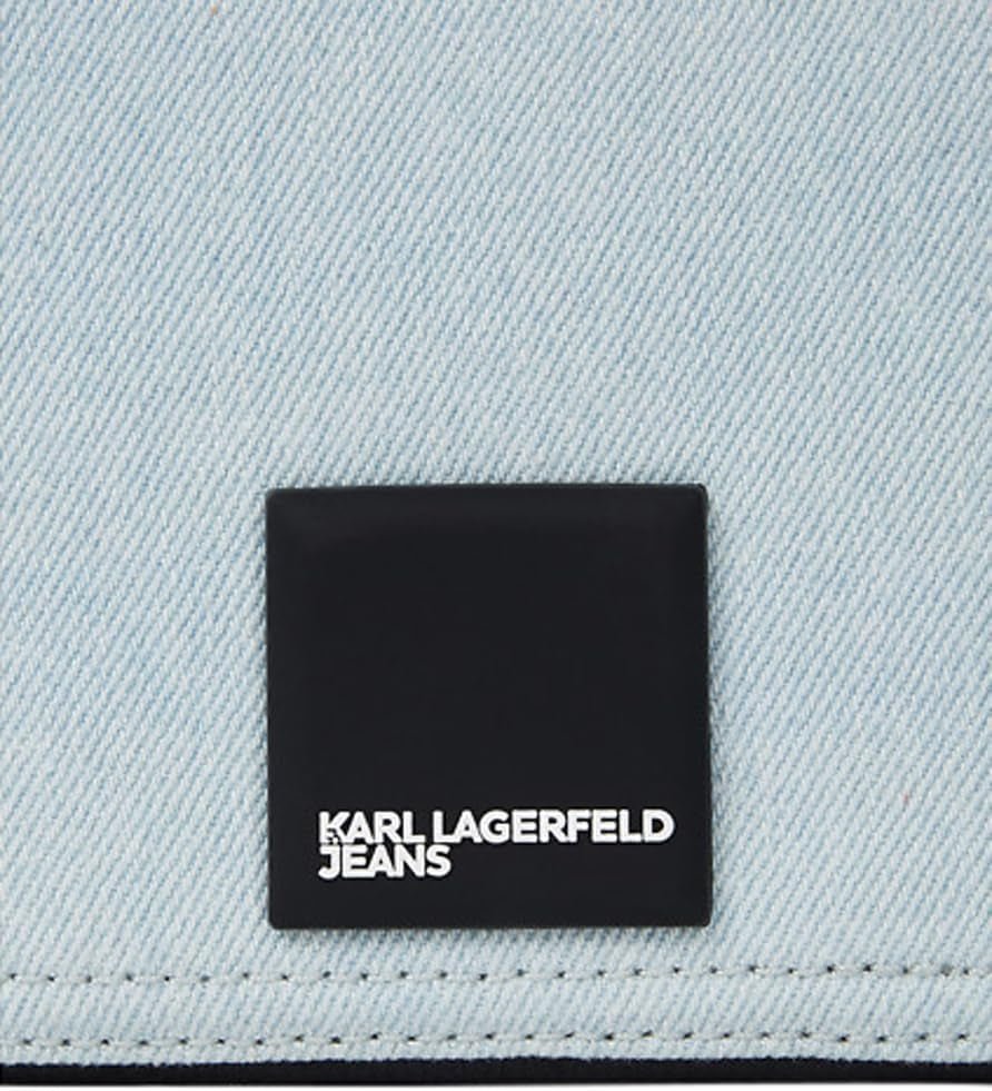 Karl Lagerfeld Jeans Damen Box Logo Kameratasche Umhängetasche, Hellblau Damentaschen Naty Shop