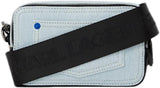 Karl Lagerfeld Jeans Damen Box Logo Kameratasche Umhängetasche, Hellblau Damentaschen Naty Shop