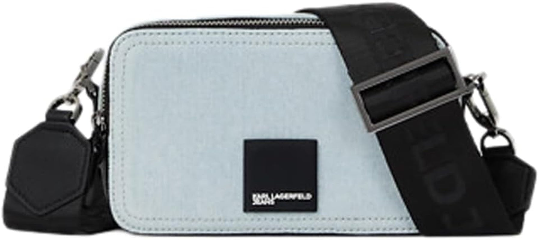 Karl Lagerfeld Jeans Damen Box Logo Kameratasche Umhängetasche, Hellblau Damentaschen Naty Shop Standardtitel