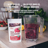 LOOV Bio-Blaubeerpulver, hergestellt aus 100 % ganzen, gefriergetrockneten wilden Blaubeeren, die in den Wäldern Nordeuropas geerntet werden, 113 g, ohne Zuckerzusatz Naty Shop Dehydrierte Produkte