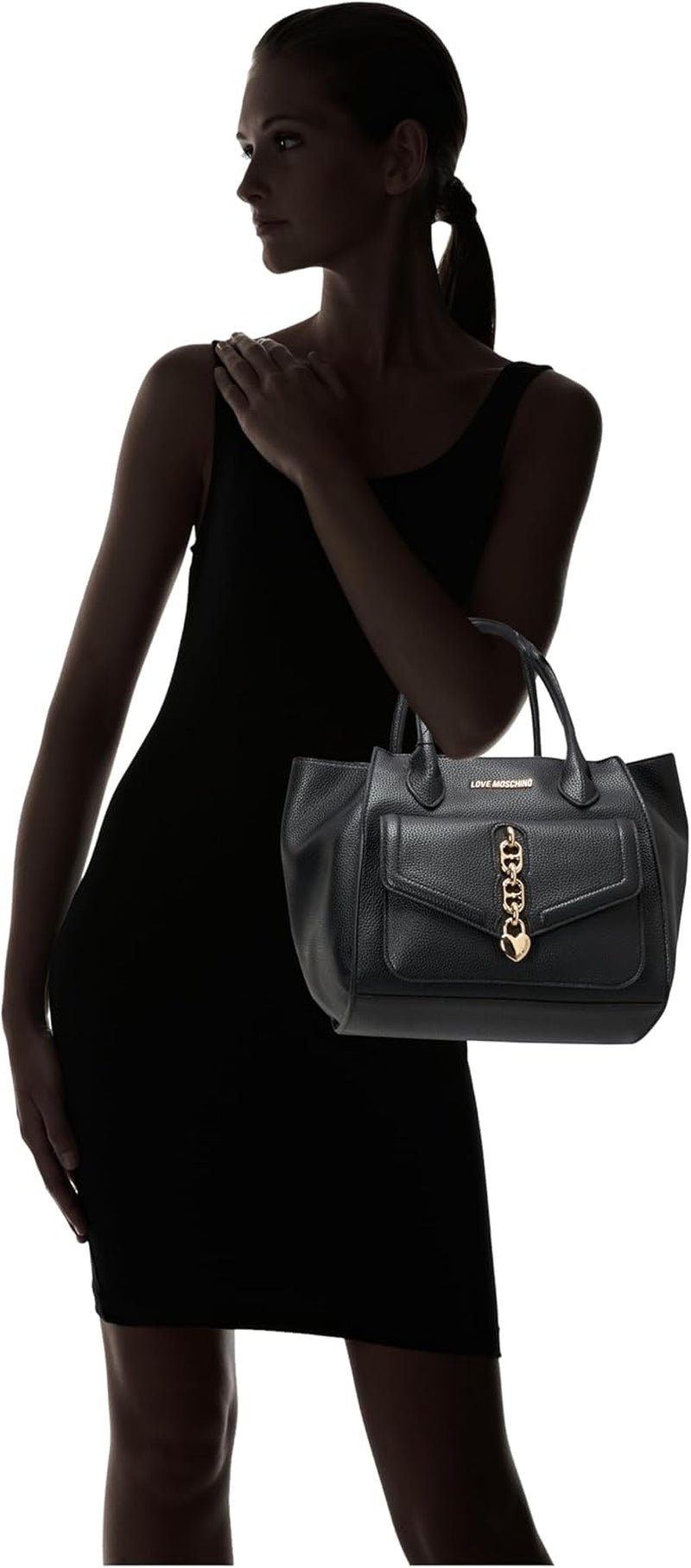 Love Moschino Umhängetasche Schwarz, Einheitsgröße Damentaschen Naty Shop