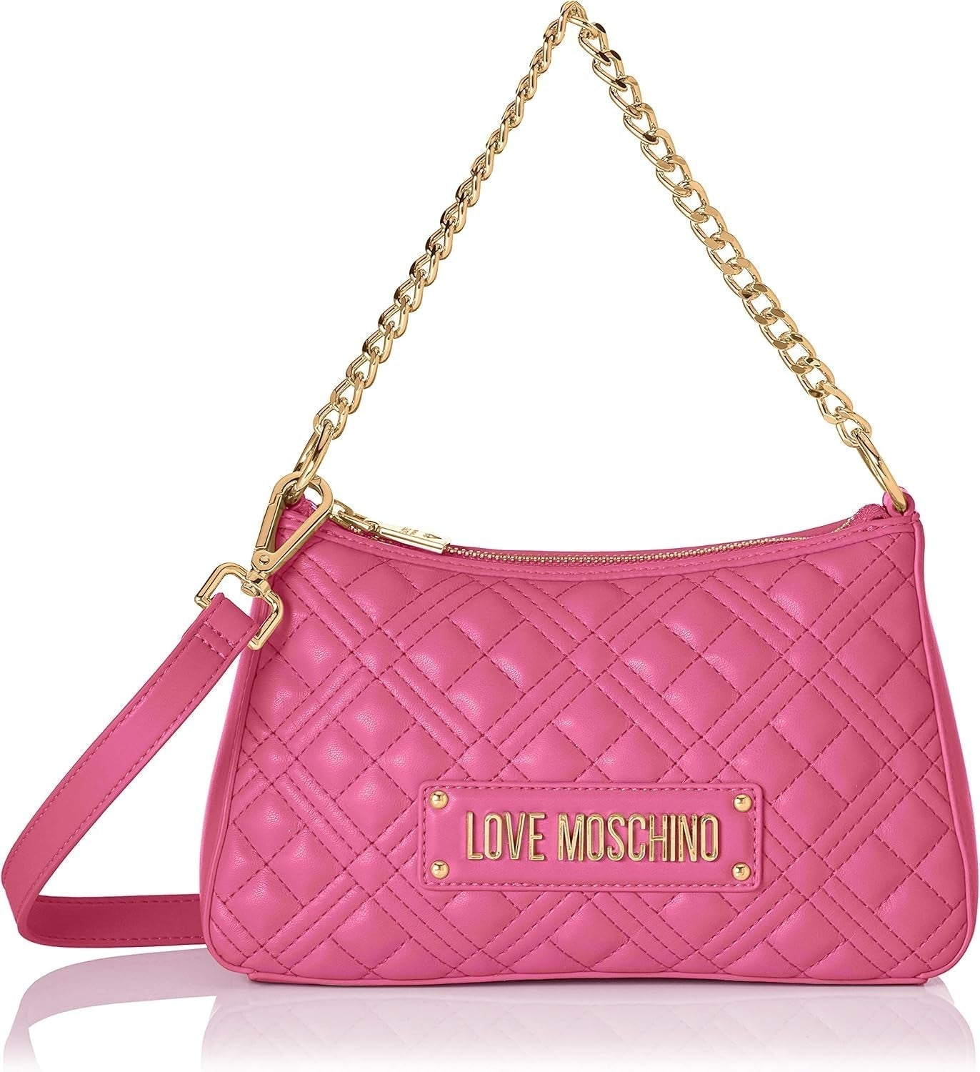 Love Moschino Damen Jc4135pp1gla0 Umhängetasche, 16X26X9 Taschen Damen Naty Shop Pink