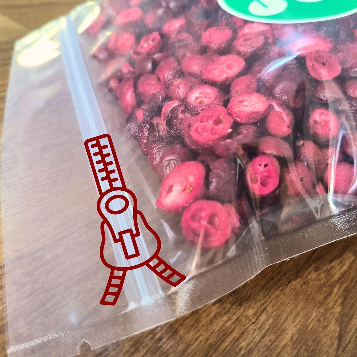 Gefriergetrocknete Cranberries ohne Zucker | XL 250g Gefriergetrocknete natürliche ungesüßte Cranberries | Gefriergetrocknete natürliche Wildfrüchte | Gefriergetrocknete Cranberries | ZingyZoo Dehydrierte Produkte Naty Shop
