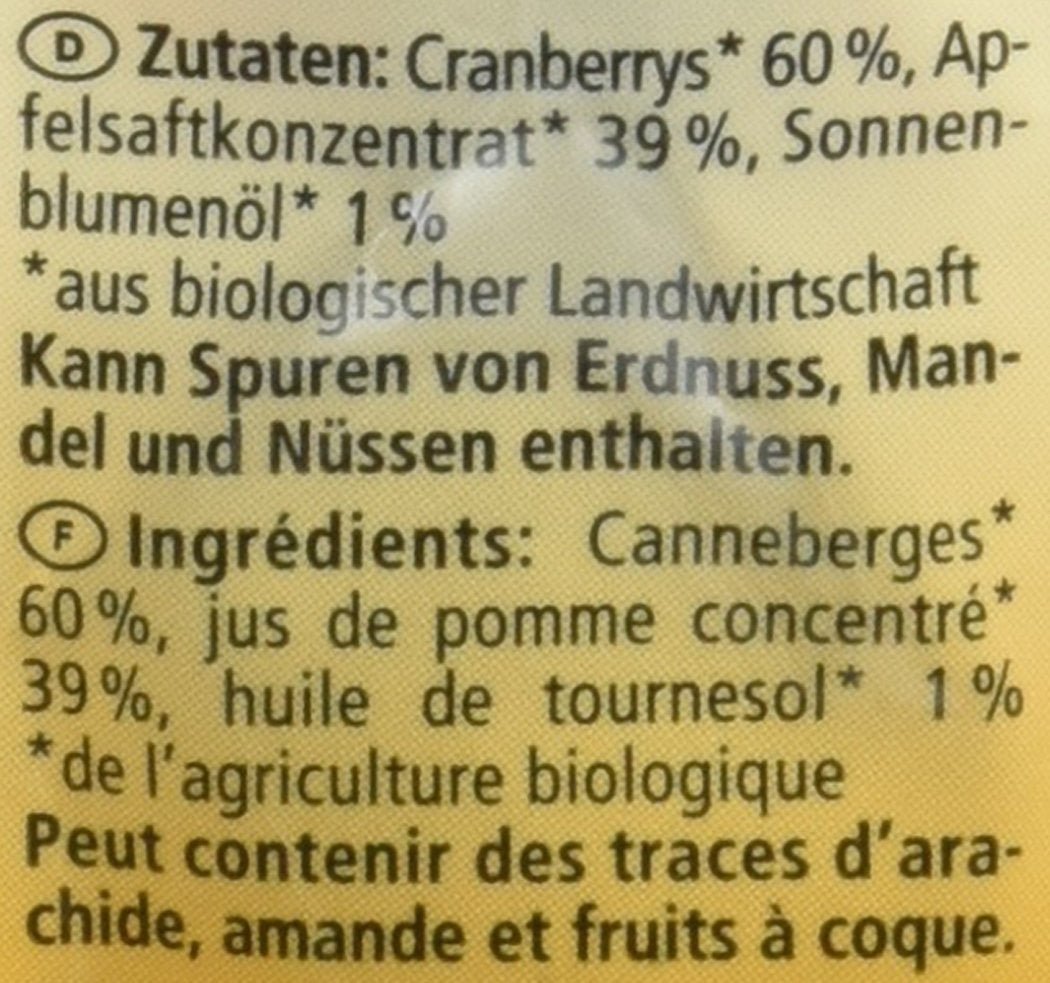 Bio-Cranberries, 100g Naty Shop dehydrierte Produkte