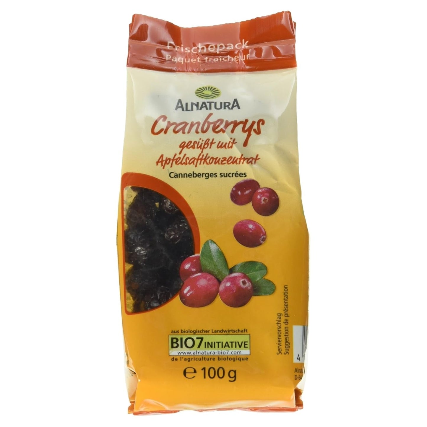 Bio-Cranberries, 100g Dehydrierte Produkte Naty Shop Standardtitel