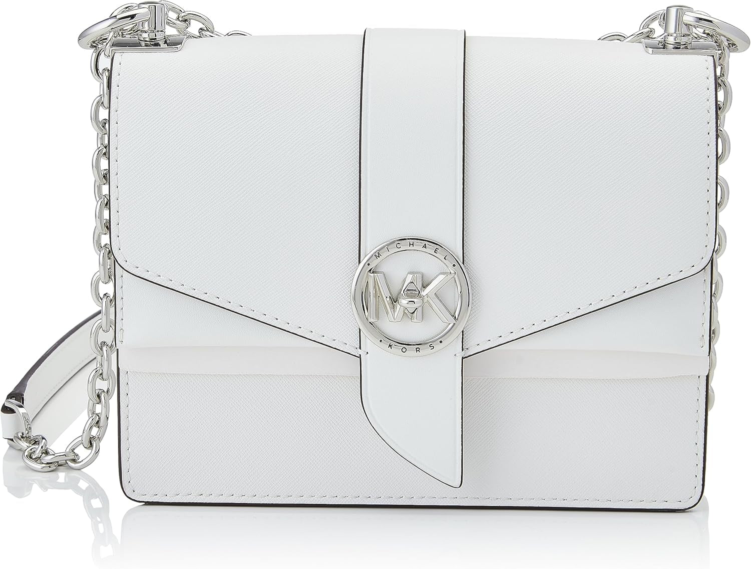 Michael Kors Greenwich Sm Conv Xbody Bag Damen Taschen Naty Shop Optisches Weiß