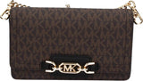 Michael Kors Damen Sm Phn CHN Xbody Bag, Braun/Schwarz Damentaschen Naty Shop Standardtitel