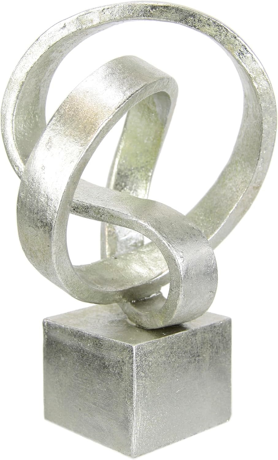 Moderne Deko-Skulptur, Kunstornamente, 3D-Bild, Statue, moderne Dekorationsfiguren, abstrakte Kunst, Geschenkidee, Silberstatuetten und Skulpturen Naty Shop Silber