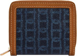 Fossil Logan Multifunktionale Damenbrieftasche Damen Naty Shop Blau 11,1 cm L x 2,5 cm B x 8,9 cm H