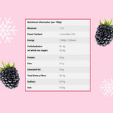Gefriergetrocknete ganze Brombeeren 100g - Gefriergetrocknete Früchte - Gefriergetrocknete Trockenfrüchte - Gefriergetrocknete ganze Brombeeren zum Backen, Dekorieren von Kuchen, Snacks, Müsli, Desserts. Dehydrierte Produkte Naty Shop