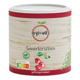 myfruits gefriergetrocknete Bitterkirschen, 80g, ohne Zusatzstoffe, hergestellt aus 100 % Kirschen, gefriergetrocknete und dehydrierte Früchte. Dehydrierte Produkte Naty Shop Standardtitel