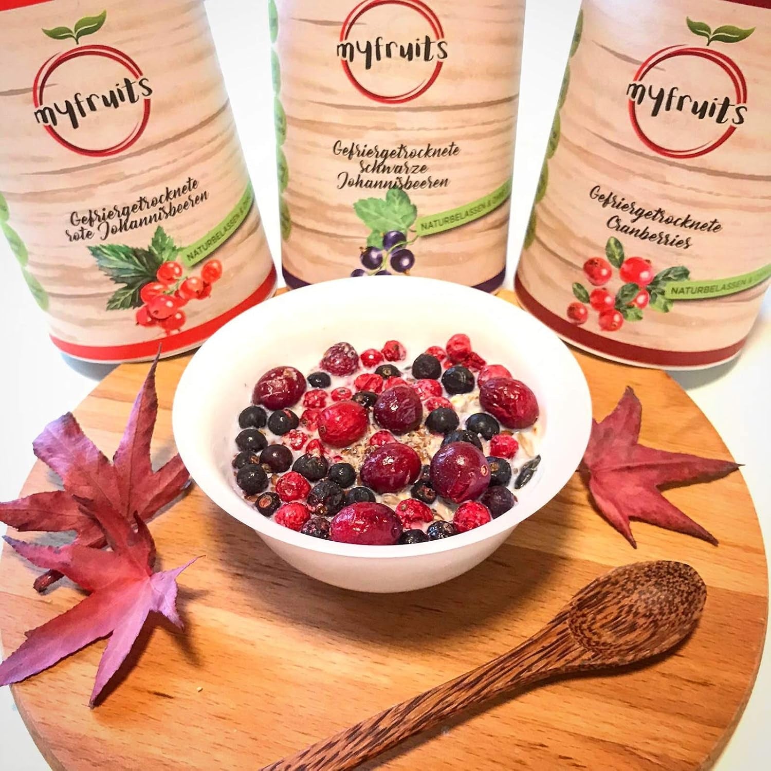 myfruits schwarze Johannisbeeren, gefriergetrocknete Früchte, 100g, ohne Zusatzstoffe, 100 % schwarze Johannisbeeren, gefriergetrocknete und getrocknete Früchte für Müsli oder Porridge... Dehydrierte Produkte Naty Shop
