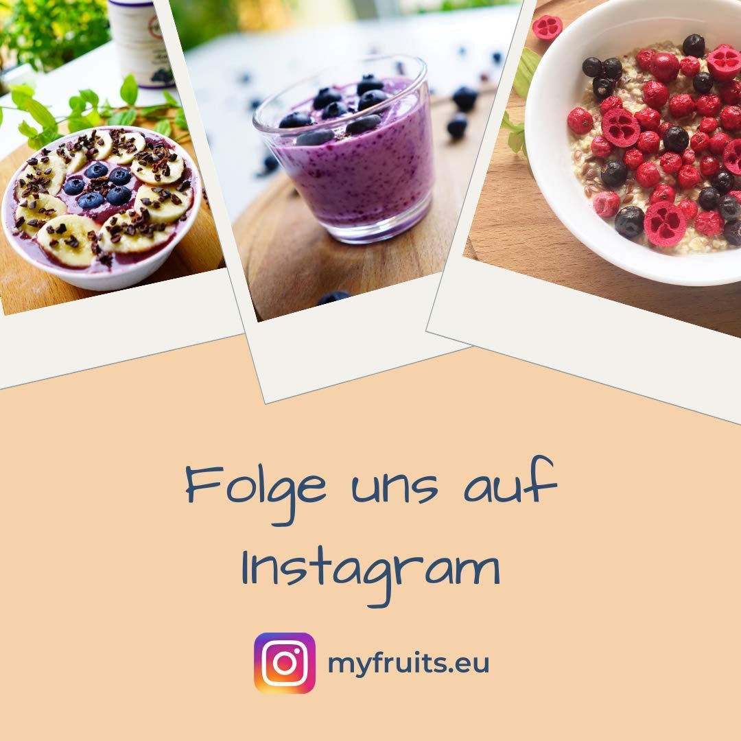 myfruits Beerenmischung, 300g, gefriergetrocknete Früchte- und Beerenmischung, ohne Zuckerzusatz, Erdbeeren, Himbeeren, rote Johannisbeeren, Trockenfruchtmischung Dehydrierte Produkte Naty Shop