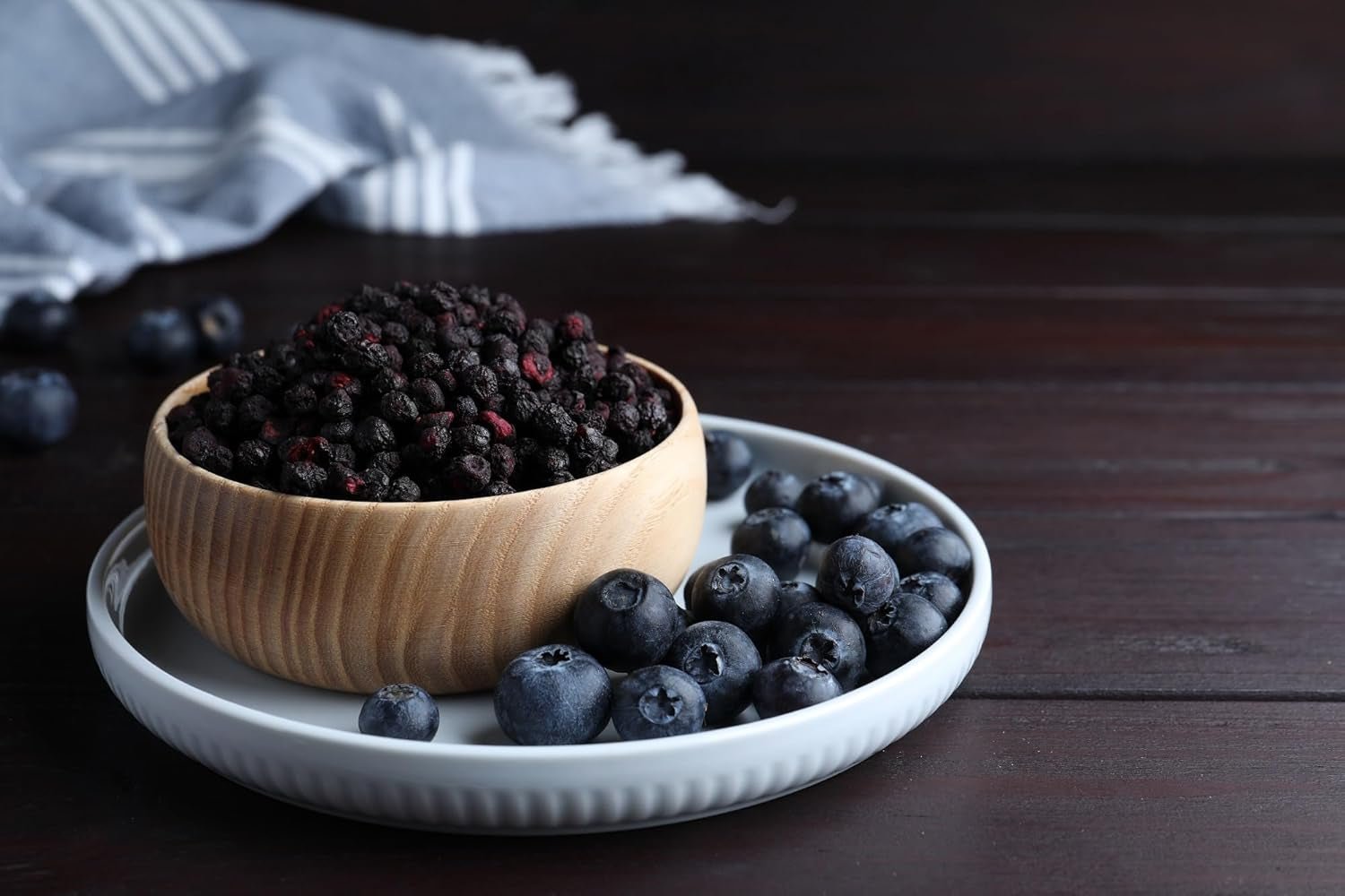 Mynatura Bio gefriergetrocknete Waldheidelbeeren I Heidelbeeren I Früchte I Beeren I Naturprodukt I Bio-Qualität I Beutel (1x 200g) Dehydrierte Produkte Naty Shop