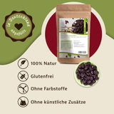 Mynatura süße, getrocknete, kernlose Kirschen I Ungesüßt I Trockenfrüchte I Ohne Zusatzstoffe I Backen I Kirschen I Snack I Müsli I Vegan I Beutel (1x 1000g) Dehydrierte Produkte Naty Shop