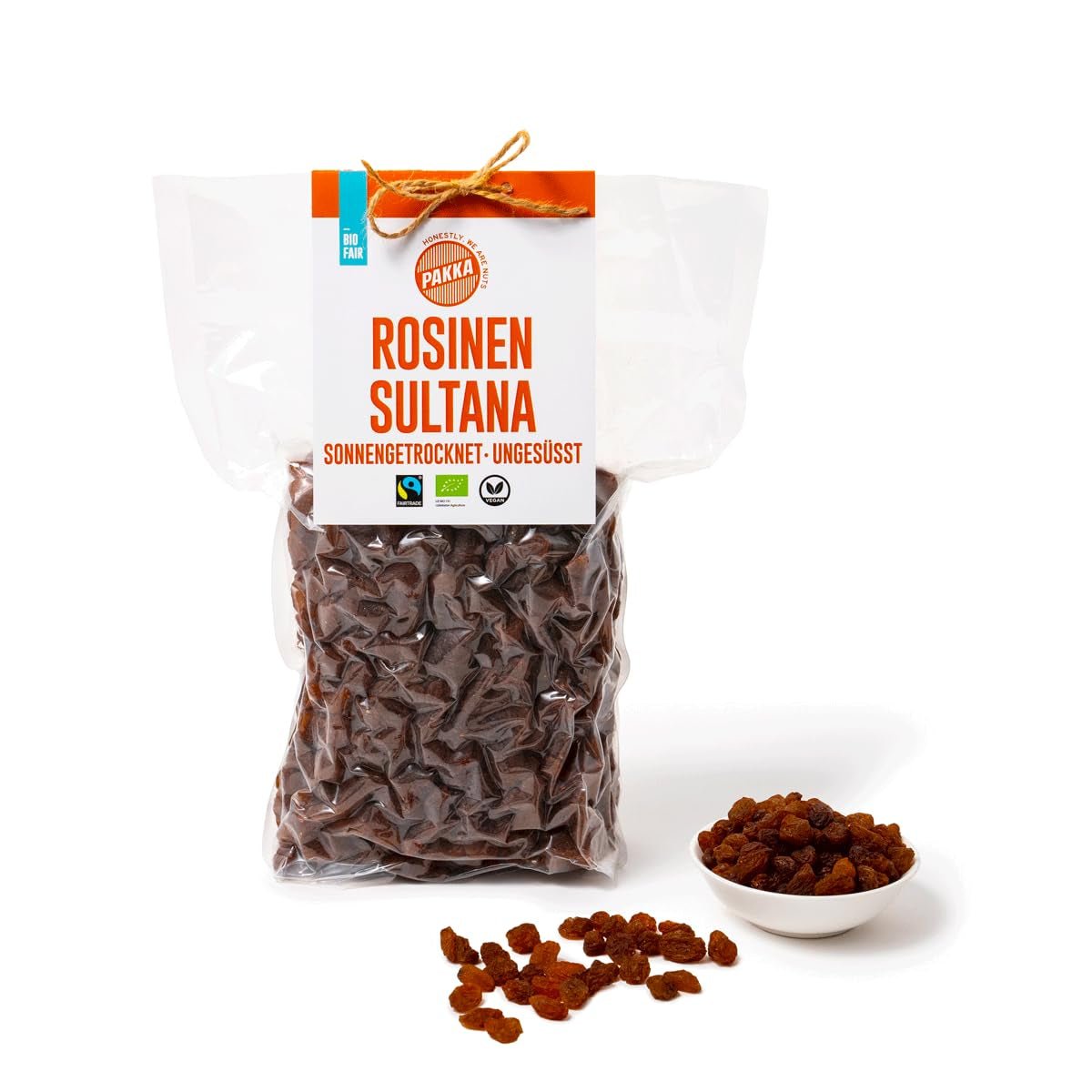 PAKKA – Bio Fairtrade Sultaninen 1kg, kernlos, hautlos und sonnengetrocknete Sultaninen aus Samarkand Usbekistan 1000g Dehydrierte Produkte Naty Shop Variante 1: 1kg (1 Packung)