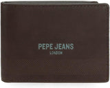 Pepe Jeans Deep Wallets, Geldbörsen, Geldbörsen, lässiges Kunstleder. Von Joumma Bags Damenbrieftasche Naty Shop Braune horizontale Geldbörse