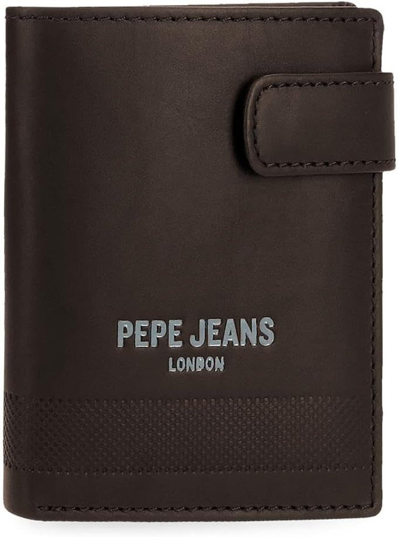 Pepe Jeans Deep Wallets, Geldbörsen, Geldbörsen, lässiges Kunstleder. Von Joumma Bags Damen-Geldbörse Naty Shop Brown Click Wallet