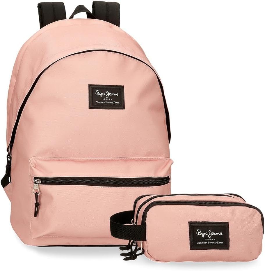 Pepe Jeans Mädchen Aris Farbige Gepäck-Umhängetasche Rucksäcke und Premium-Schulranzen Naty Shop Rosa Einheitsgröße