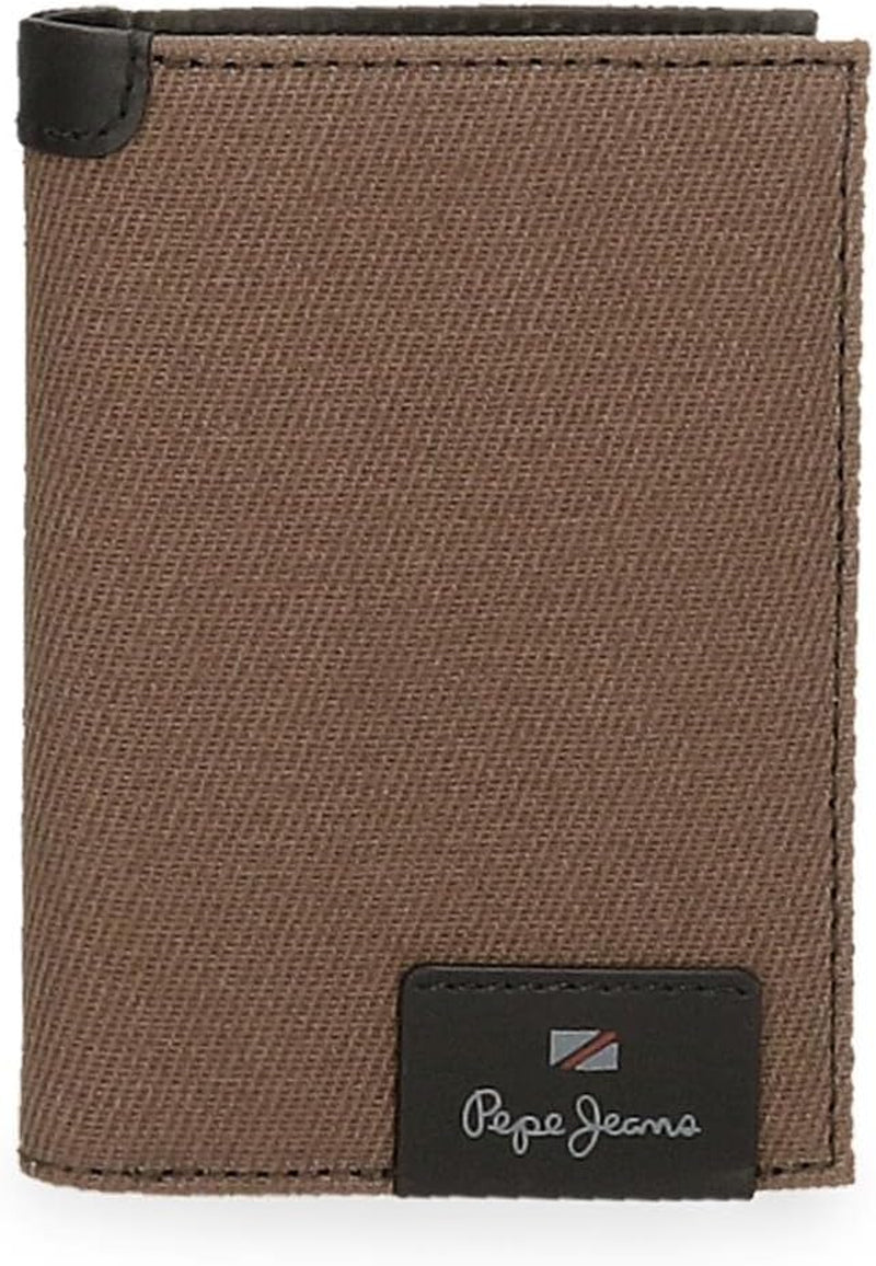 Pepe Jeans Hilltop Vertical Herren Geldbörse Naty Shop Braun Geldbörse 11