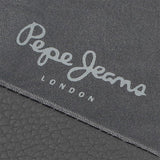 Pepe Jeans Joumma Bags Doppelte Geldbörse, Schwarz, 11 x 7 x 1,5 cm, Leder, Schwarz, Einheitsgröße, Geldbörse Herrenbrieftasche Naty Shop
