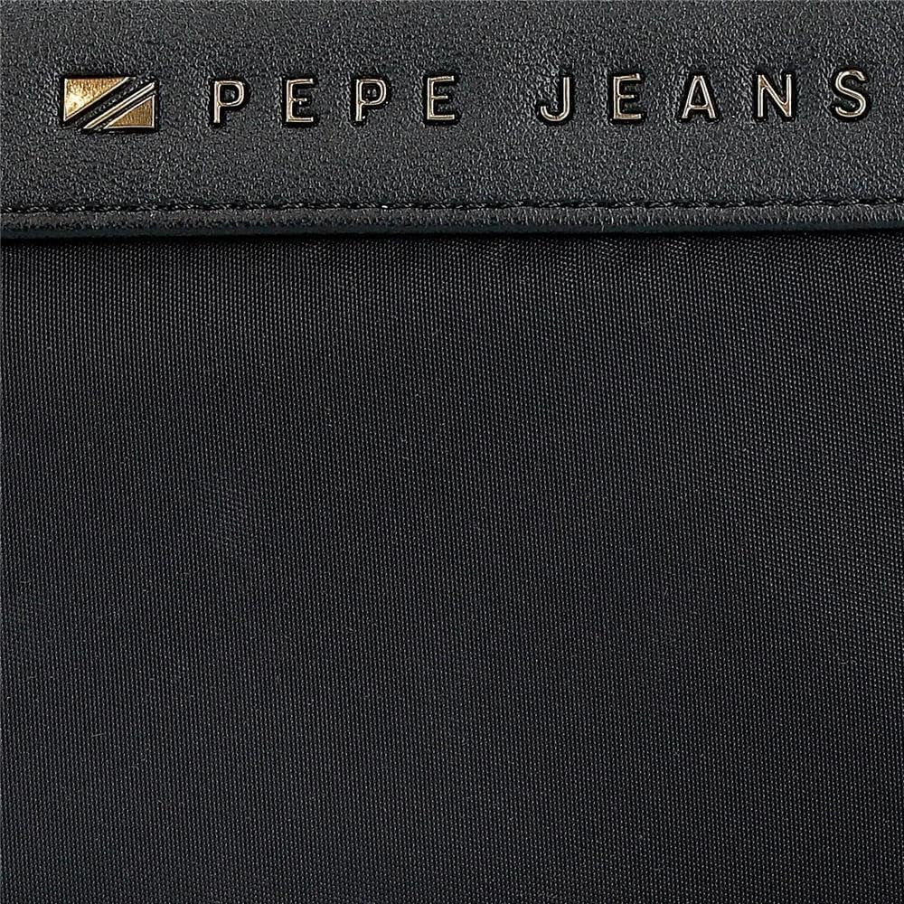 Pepe Jeans Joumma Bags Morgan lässiger Rucksack, Reisetaschen, Beige und Schwarz, Kunstleder für Damen, Schwarz, Einheitsgröße, Geldbörse Geldbörse Damen Naty Shop