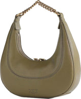 Pinko Damen BRIOCHE HOBO Mini KALB MORB, V62q_Green Thread-Antique Gold Damentaschen Naty Shop