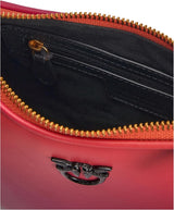 Pinko Half Moon Mini-Ledertasche mit Farbverlauf, ya4l_Mult.fuchsia, orange-schwarz Damentaschen Naty Shop