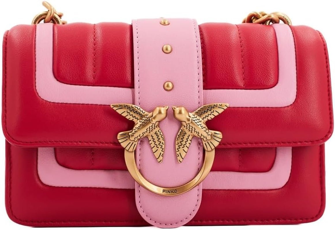 Pinko Ladies Love One Mini Cl Single Side Sheep Nappa Line Quilt Bag Damen Taschen Naty Shop Rn4Q_rot/Rosa – Antikgold