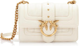 Pinko Ladies Love One Mini Cl Single Side Sheep Nappa Line Quilt Bag Damen Taschen Naty Shop Z14Q_Seide Antikgold