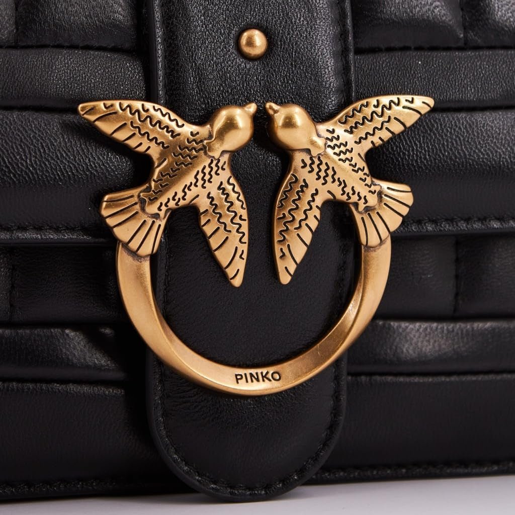 Pinko Ladies Love One Mini Cl Single Side Sheep Nappa Line Quilt Bag Damentaschen Naty Shop