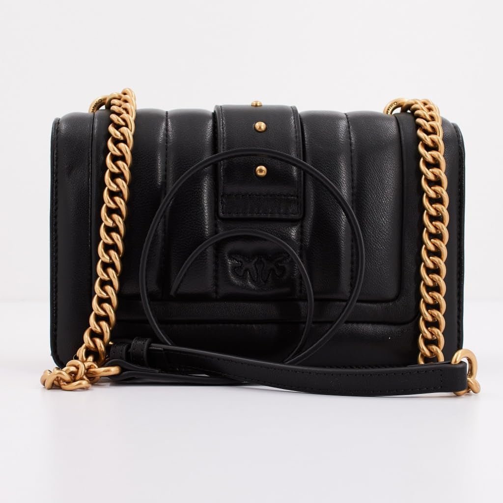 Pinko Ladies Love One Mini Cl Single Side Sheep Nappa Line Quilt Bag Damentaschen Naty Shop