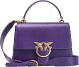 Pinko Ladies Love One Top Handle Classic Li Bag Damentaschen Naty Shop J11Q_Violet Plumeria-Antique Gold