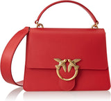 Pinko Ladies Love One Top Handle Classic Li Bag Damentaschen Naty Shop R41Q_Red Garnet – Antikgold