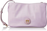 Pinko Ladies Recycled Gate Flat HORIZONTAL REPEATED Damentaschen Naty Shop Y48Q_Tulipano Viola-Antque Gold