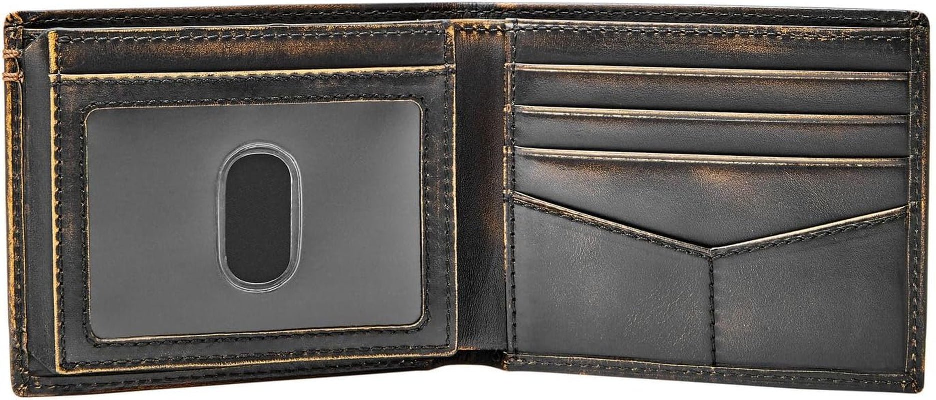 Fossil Wade Bifold-Geldbörse aus Leder für Herren, 11,43 cm L x 1,905 cm B x 8,89 cm H, Herren-Geldbörse Naty Shop