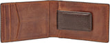 Fossil Herren-Geldbörse „Quinn“ aus Leder, 10 cm L x 1,5 cm B x 7 cm H. Herren-Geldbörse Naty Shop
