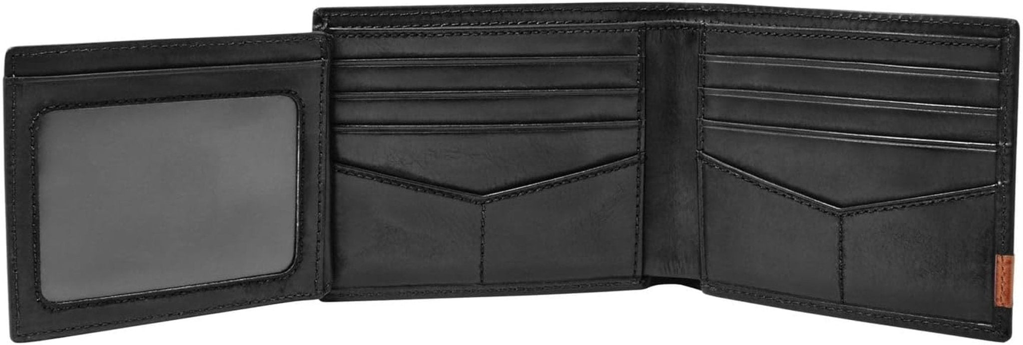 Fossil Herren-Geldbörse „Quinn“ aus Leder, 11,5 cm L x 2 cm B x 9 cm H. Herren-Geldbörse Naty Shop