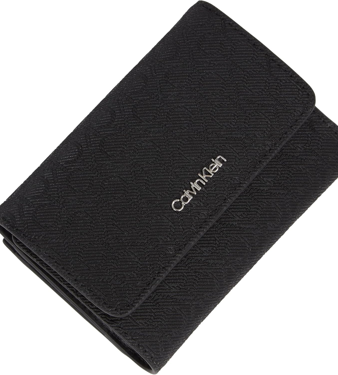 Damenbrieftasche Calvin Klein Must Small Trifold Mono Klein, schwarz (Black Mono), Einheitsgröße Damenbrieftasche Naty Shop