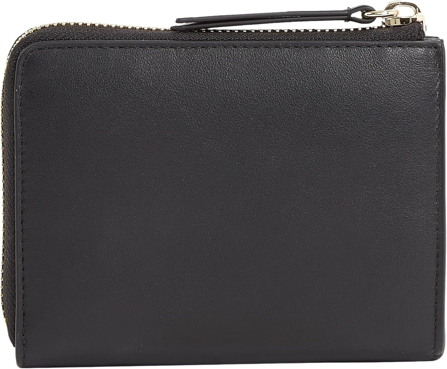 Damenbrieftasche Tommy Hilfiger HILFIGER LEATHER MED ZA, schwarz (Schwarz), OS Damenbrieftasche Naty Shop
